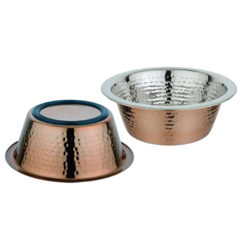 Stainless Steel Bowl With A Striking Copper Finish -Regular