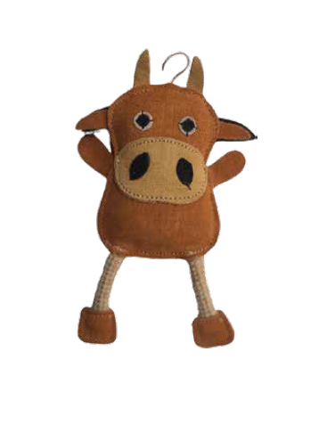 All-Natural Dog Toy - Eco-Friendly Stuffed Animal for Dogs & Puppies | No Plastic | Safe, Durable Chew Toy | 6 Animal Besties to Pick