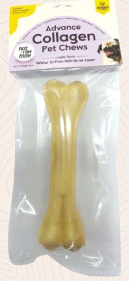 6" Collagen Dog Chews in Bag | Natural Water Buffalo Skin | Joint, Dental & Bone Health | No Rawhide | 100% Grass-Fed