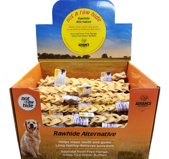 Collagen Braided Stick for Dogs 12" – Beef Flavor, Long-Lasting Chew, Rawhide Alternative, Teeth Cleaner