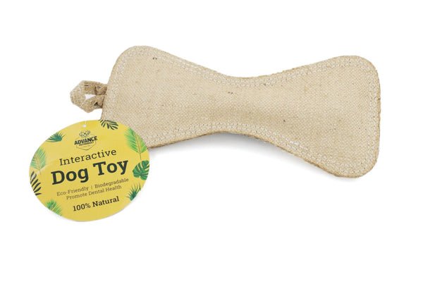 Jute Bone Rope Dog Toy – Durable Tug & Throw Toy for Dogs | Natural Chew Toy for Interactive Play & Exercise