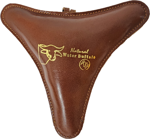 Natural Leather Dog Toy Triangle – Water Buffalo Chew Toy with Coconut Fiber | Heavy Duty, Eco-Friendly, Durable